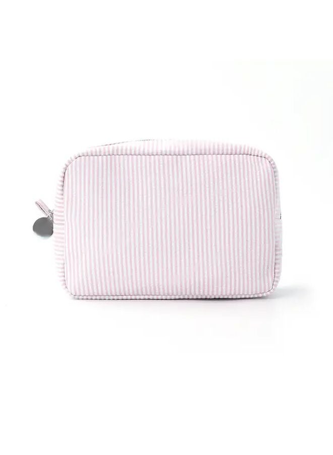 Pale Blue Bubble Shield Mesh Portable Makeup Bag Travel Cosmetic Organizer - Image 5